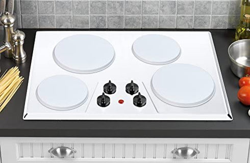 Reston Lloyd Electric Stove Burner Covers, Set of 4, White